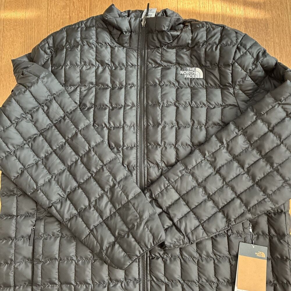 The North Face TNF Thermal Insulation Jacket Men Size 2XL Black Full Zip - Picture 2 of 9